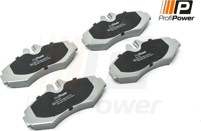 ProfiPower 1B1163 - Brake Pad Set, disc brake onlydrive.pro