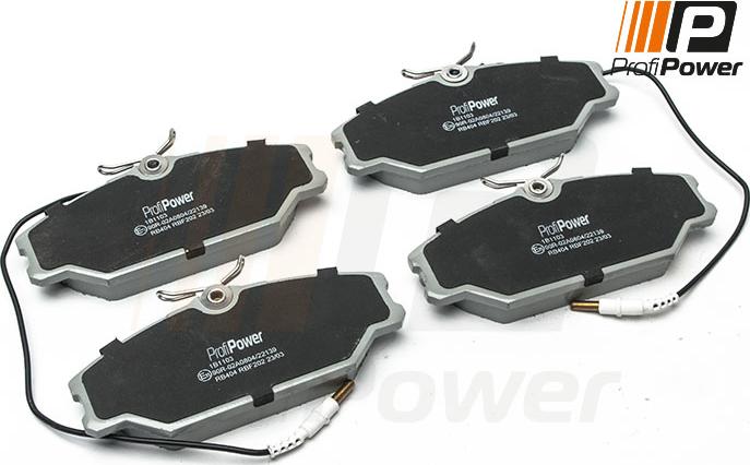 ProfiPower 1B1103 - Brake Pad Set, disc brake onlydrive.pro