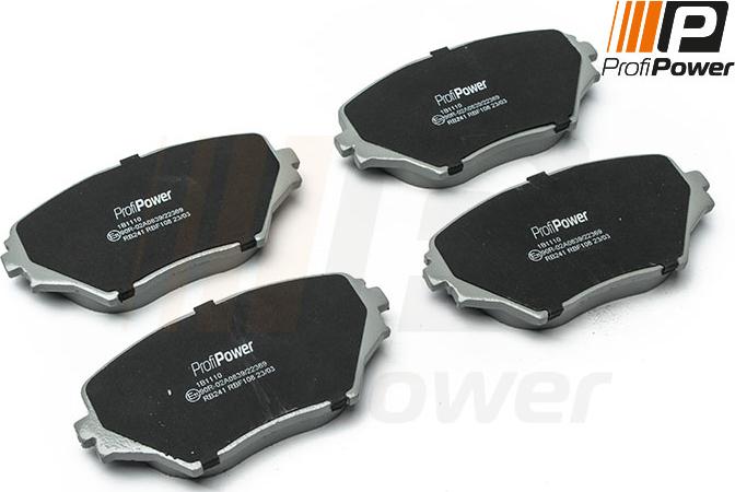 ProfiPower 1B1110 - Brake Pad Set, disc brake onlydrive.pro