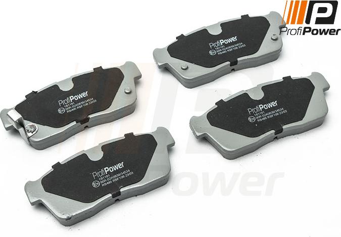 ProfiPower 1B1181 - Brake Pad Set, disc brake onlydrive.pro