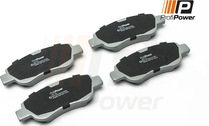 ProfiPower 1B1123 - Brake Pad Set, disc brake onlydrive.pro