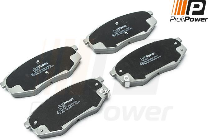 ProfiPower 1B1200 - Brake Pad Set, disc brake onlydrive.pro