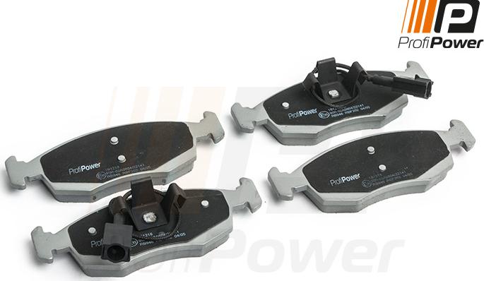 ProfiPower 1B1218 - Brake Pad Set, disc brake onlydrive.pro