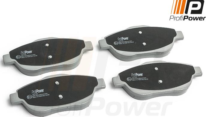ProfiPower 1B1220 - Brake Pad Set, disc brake onlydrive.pro