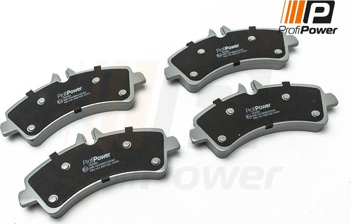 ProfiPower 1B2092 - Brake Pad Set, disc brake onlydrive.pro