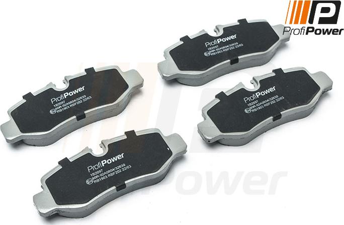 ProfiPower 1B2097 - Brake Pad Set, disc brake onlydrive.pro