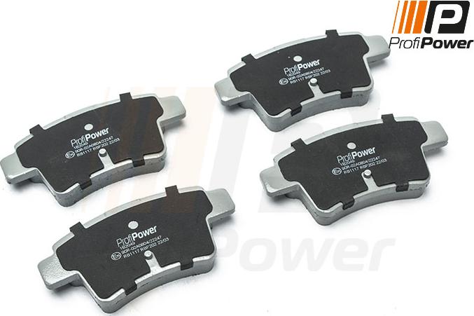 ProfiPower 1B2049 - Brake Pad Set, disc brake onlydrive.pro