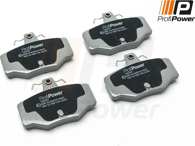 ProfiPower 1B2047 - Brake Pad Set, disc brake onlydrive.pro