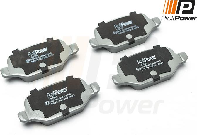 ProfiPower 1B2058 - Brake Pad Set, disc brake onlydrive.pro