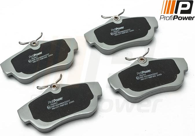 ProfiPower 1B2053 - Brake Pad Set, disc brake onlydrive.pro