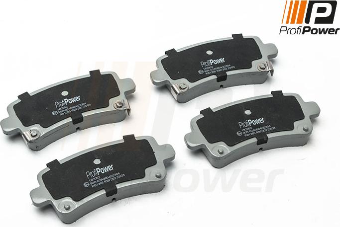 ProfiPower 1B2052 - Brake Pad Set, disc brake onlydrive.pro