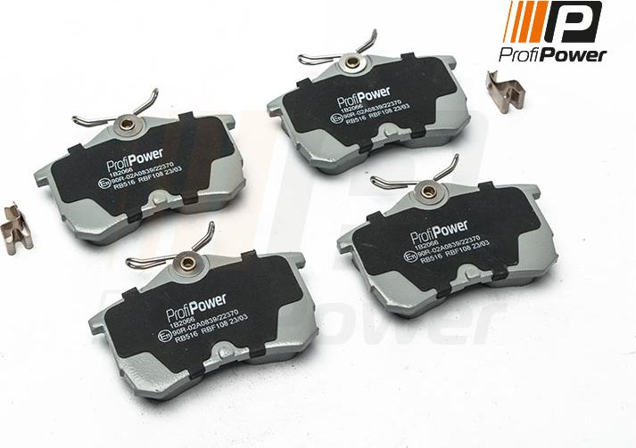 ProfiPower 1B2066 - Brake Pad Set, disc brake onlydrive.pro