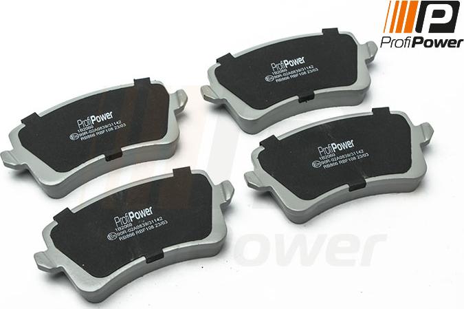 ProfiPower 1B2060 - Brake Pad Set, disc brake onlydrive.pro