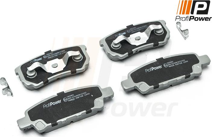 ProfiPower 1B2063 - Brake Pad Set, disc brake onlydrive.pro