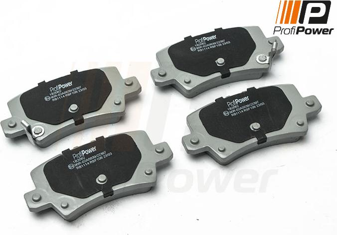 ProfiPower 1B2062 - Brake Pad Set, disc brake onlydrive.pro