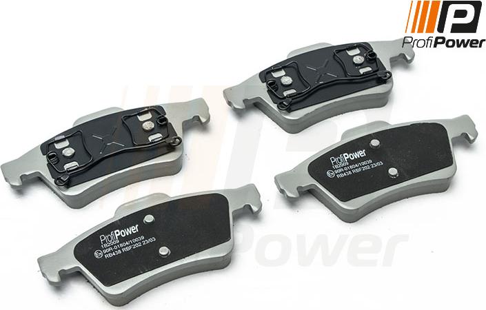 ProfiPower 1B2009 - Brake Pad Set, disc brake onlydrive.pro