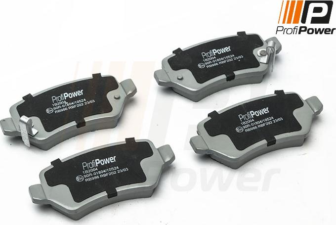 ProfiPower 1B2004 - Brake Pad Set, disc brake onlydrive.pro