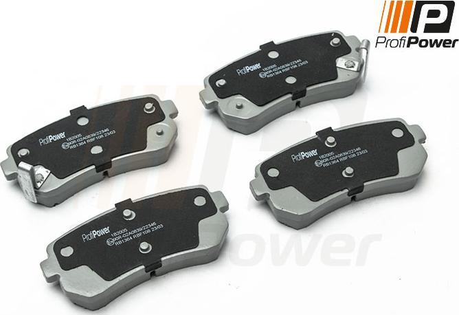 ProfiPower 1B2005 - Brake Pad Set, disc brake onlydrive.pro