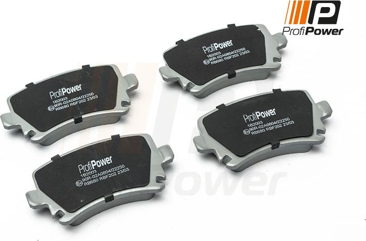 ProfiPower 1B2003 - Brake Pad Set, disc brake onlydrive.pro