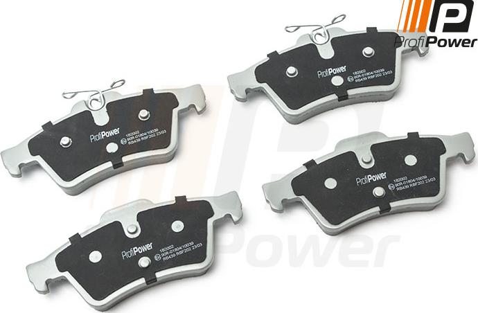 ProfiPower 1B2002 - Brake Pad Set, disc brake onlydrive.pro