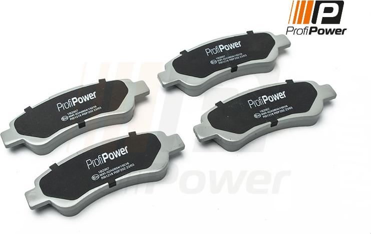 ProfiPower 1B2007 - Brake Pad Set, disc brake onlydrive.pro