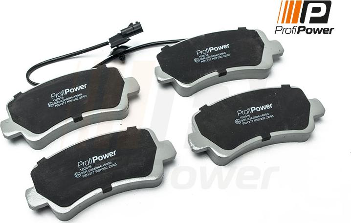 ProfiPower 1B2016 - Brake Pad Set, disc brake onlydrive.pro