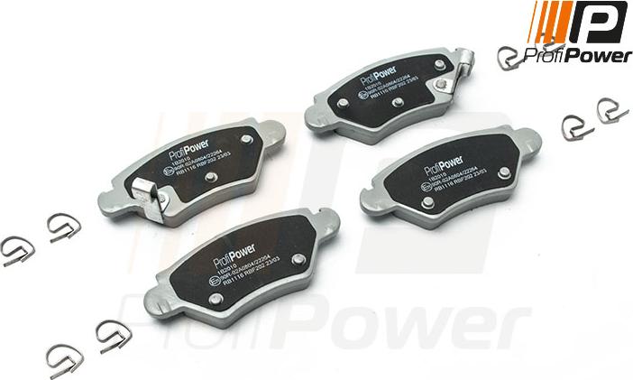 ProfiPower 1B2010 - Brake Pad Set, disc brake onlydrive.pro