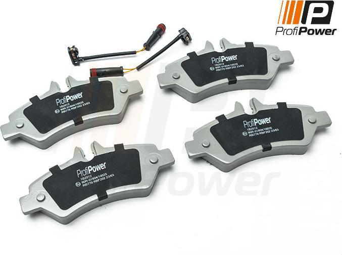 ProfiPower 1B2012 - Brake Pad Set, disc brake onlydrive.pro