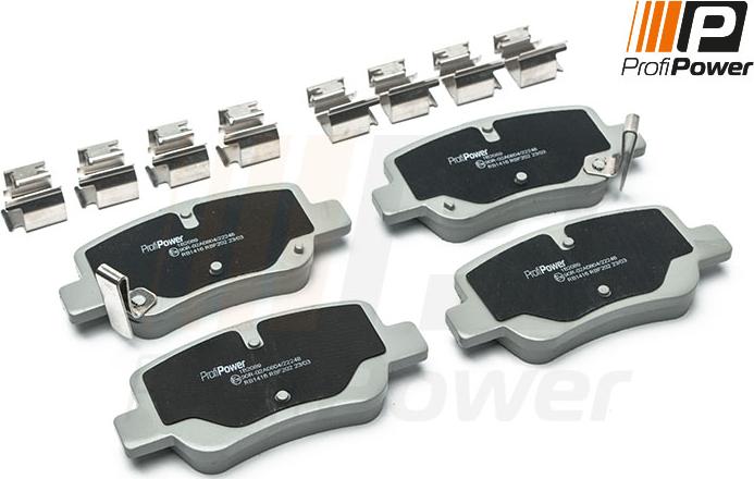 ProfiPower 1B2089 - Brake Pad Set, disc brake onlydrive.pro