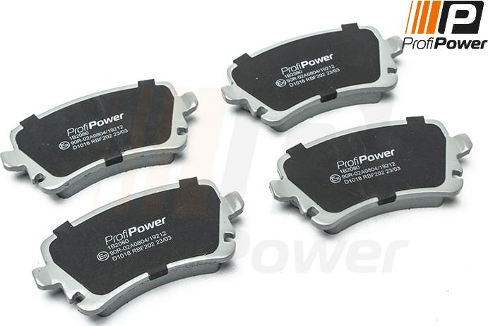 ProfiPower 1B2080 - Brake Pad Set, disc brake onlydrive.pro