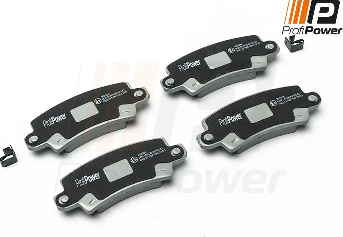 ProfiPower 1B2034 - Brake Pad Set, disc brake onlydrive.pro