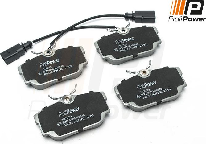 ProfiPower 1B2029 - Тормозные колодки, дисковые, комплект onlydrive.pro