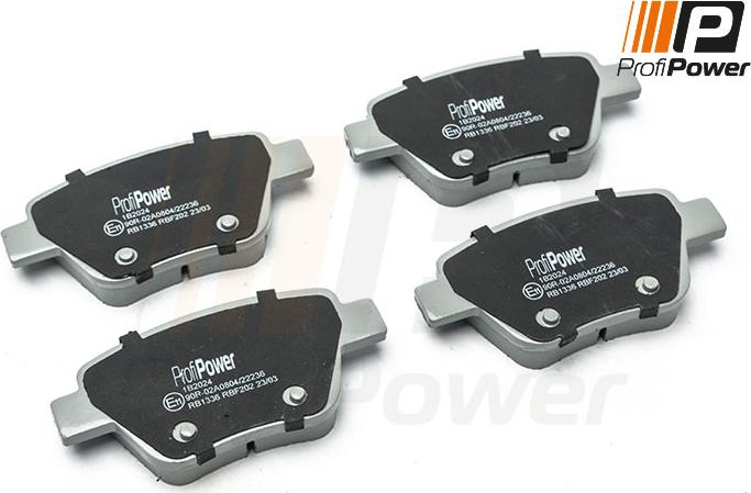 ProfiPower 1B2024 - Brake Pad Set, disc brake onlydrive.pro