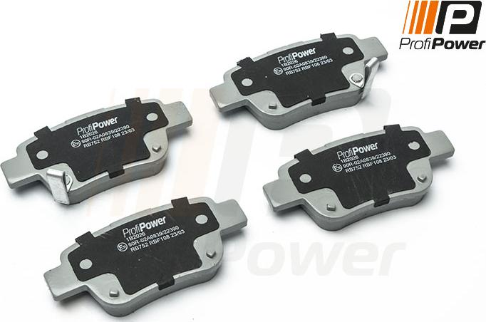 ProfiPower 1B2026 - Brake Pad Set, disc brake onlydrive.pro