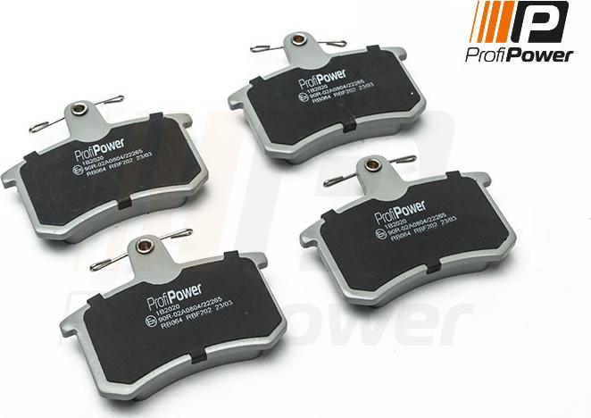 ProfiPower 1B2020 - Brake Pad Set, disc brake onlydrive.pro