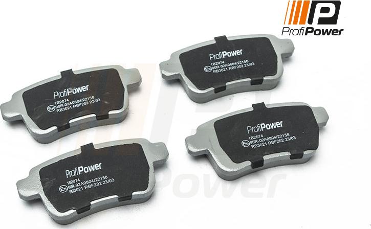 ProfiPower 1B2074 - Brake Pad Set, disc brake onlydrive.pro