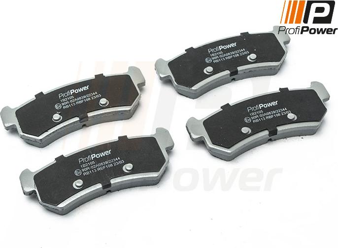 ProfiPower 1B2105 - Brake Pad Set, disc brake onlydrive.pro