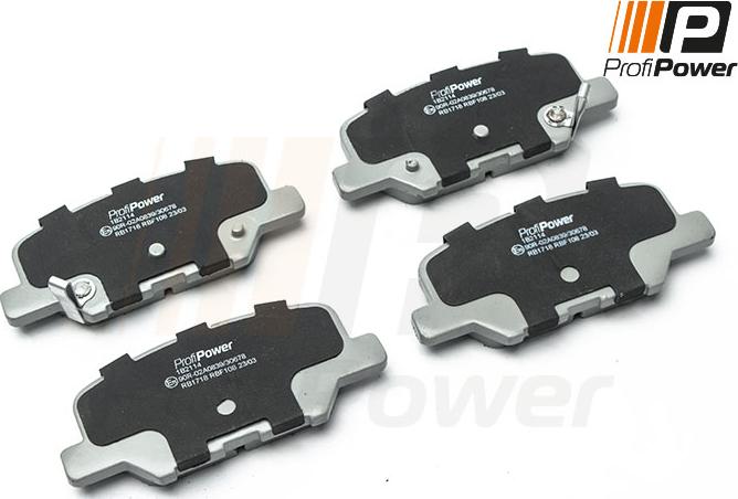 ProfiPower 1B2114 - Brake Pad Set, disc brake onlydrive.pro