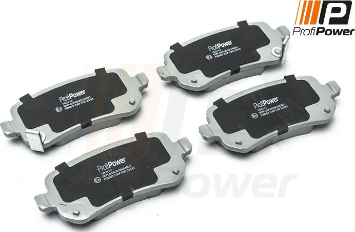 ProfiPower 1B2112 - Brake Pad Set, disc brake onlydrive.pro