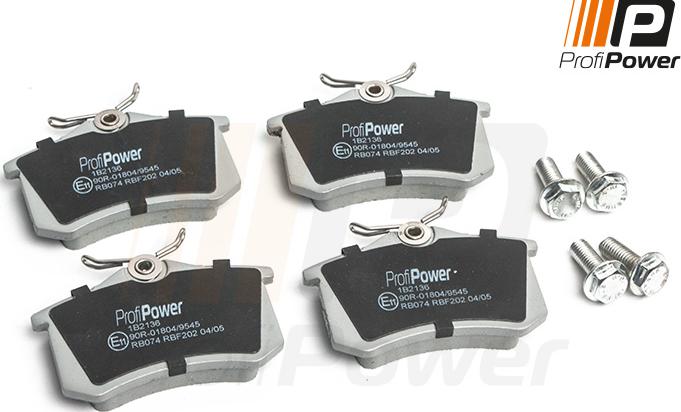 ProfiPower 1B2136 - Brake Pad Set, disc brake onlydrive.pro