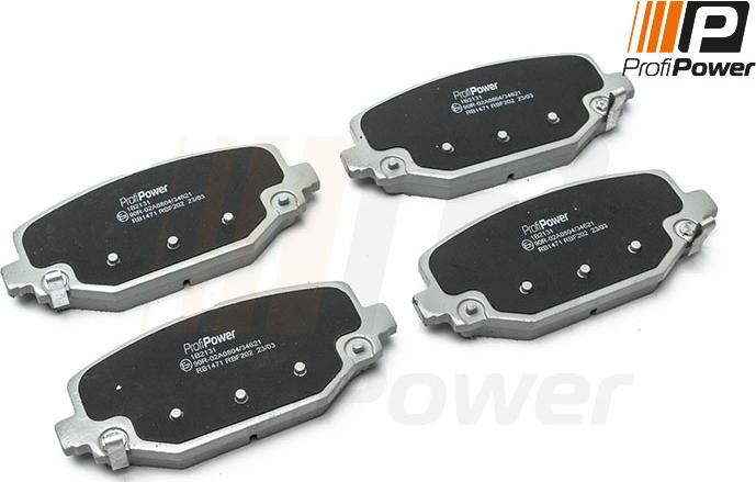 ProfiPower 1B2131 - Brake Pad Set, disc brake onlydrive.pro