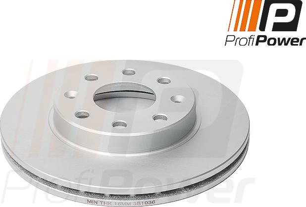 ProfiPower 3B1036 - Brake Disc onlydrive.pro