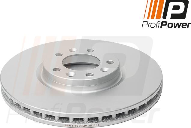 ProfiPower 3B1191 - Brake Disc onlydrive.pro