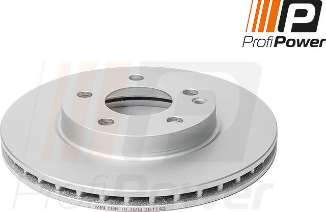 ProfiPower 3B1143 - Brake Disc onlydrive.pro