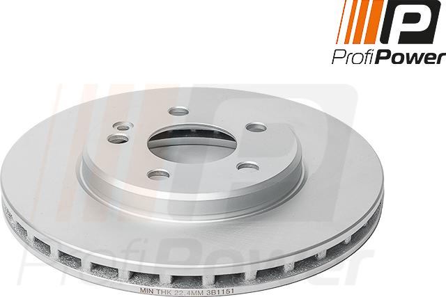 ProfiPower 3B1151 - Brake Disc onlydrive.pro