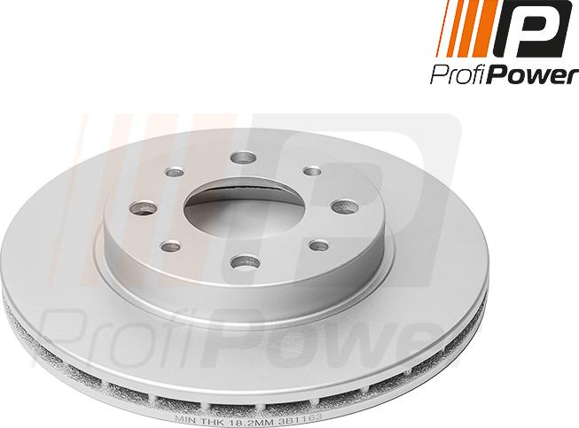 ProfiPower 3B1163 - Brake Disc onlydrive.pro