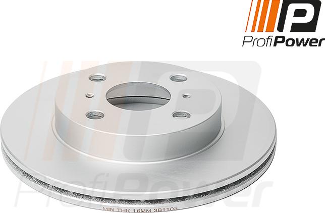 ProfiPower 3B1103 - Brake Disc onlydrive.pro