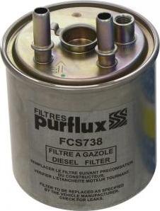 Purflux FCS738 - Fuel filter onlydrive.pro