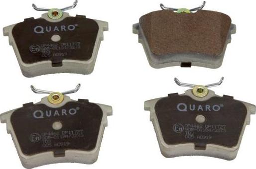 QUARO QP4462 - Brake Pad Set, disc brake onlydrive.pro