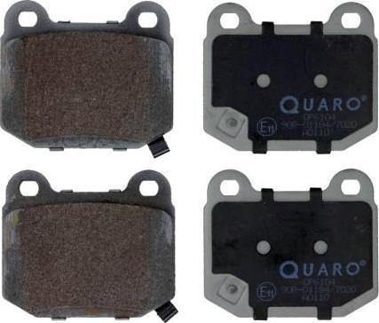 QUARO QP6104 - Brake Pad Set, disc brake onlydrive.pro